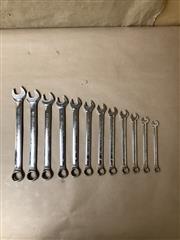 BLUE POINT BLPCWSM712B 12PC 8MM-19MM 12PT METRIC COMBINATION WRENCH SET